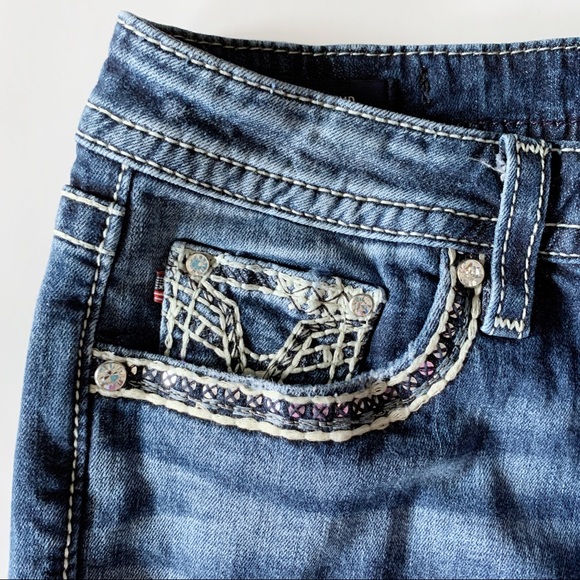 VIGOSS Straight Leg Boyfriend Jeans Raw Hem - Picture 2 of 8